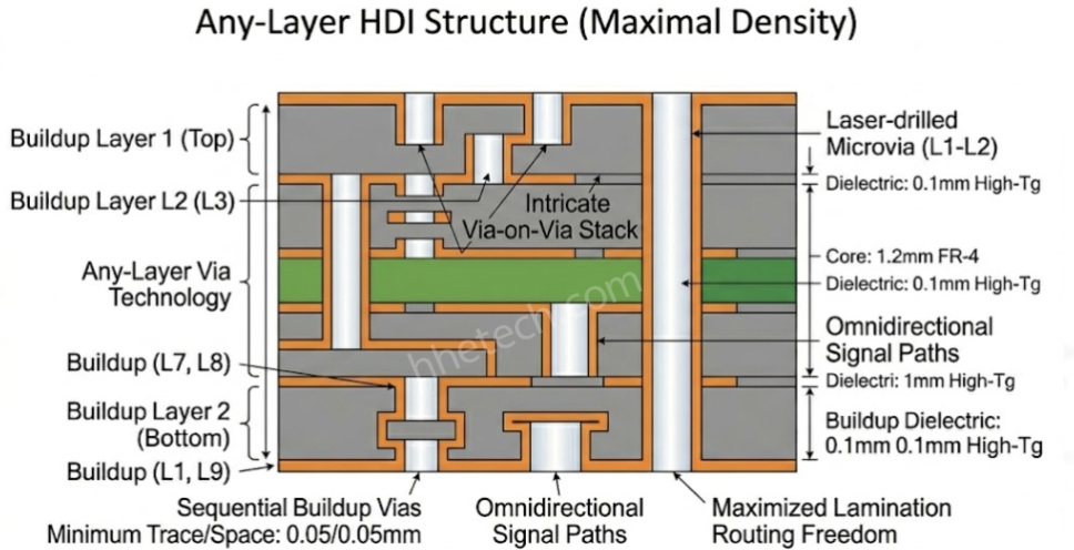 Hldi Size HDI PCB-China Dependable High Precision PCB Solutions-Xinfeng Huihe